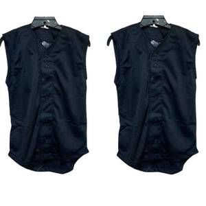 NEW TAG TEAM unisex 2 new youth button down sports mesh jersey uniform tank tops